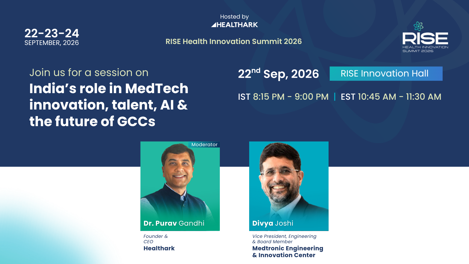 Rise Health Innovation Summit 2026, Hosted by Healthark