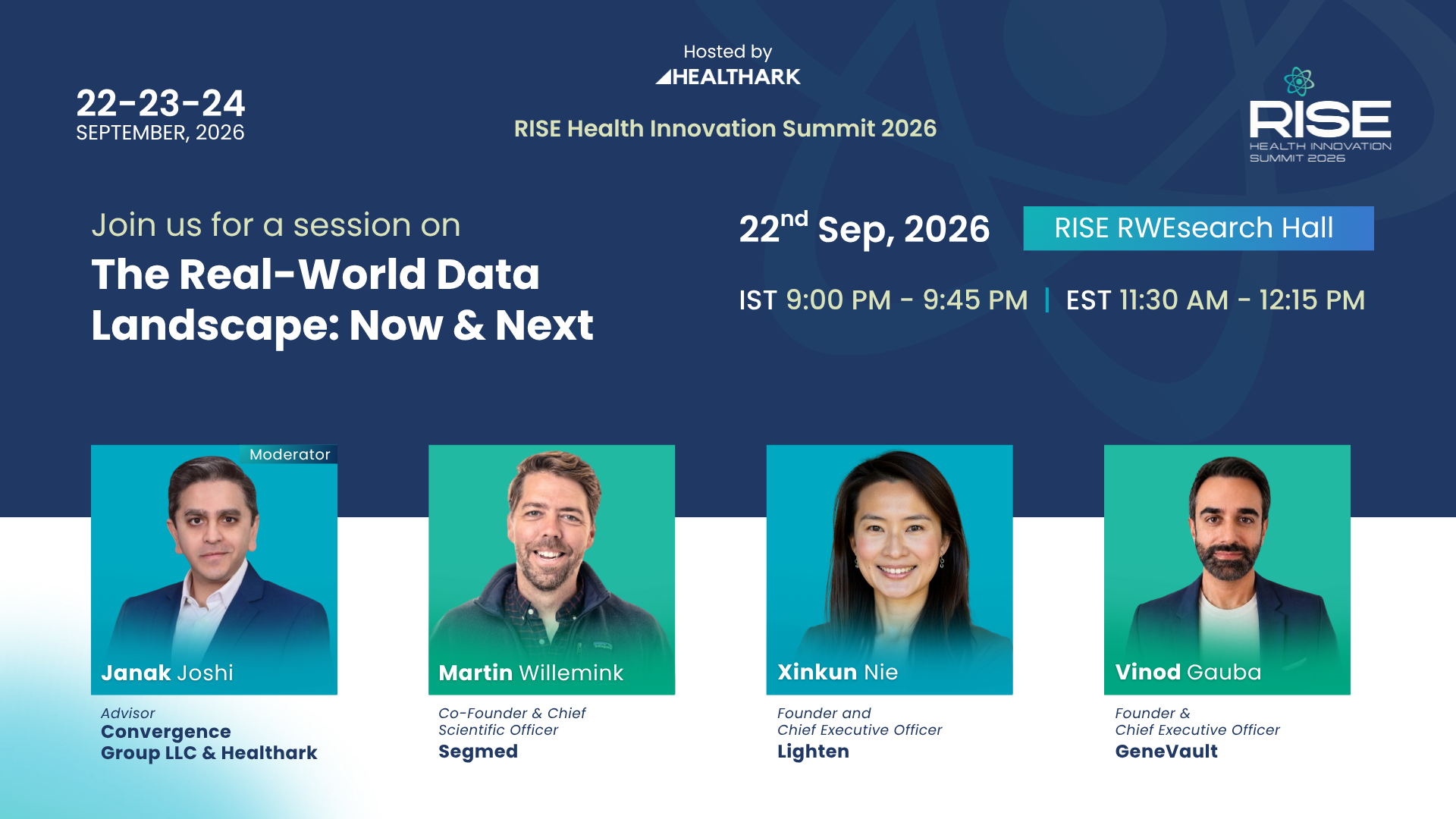 Rise Health Innovation Summit 2026, Hosted by Healthark